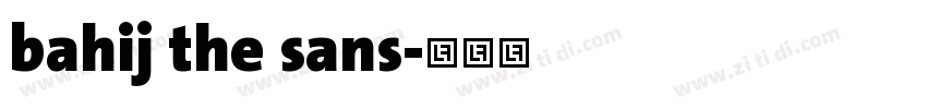bahij the sans字体转换